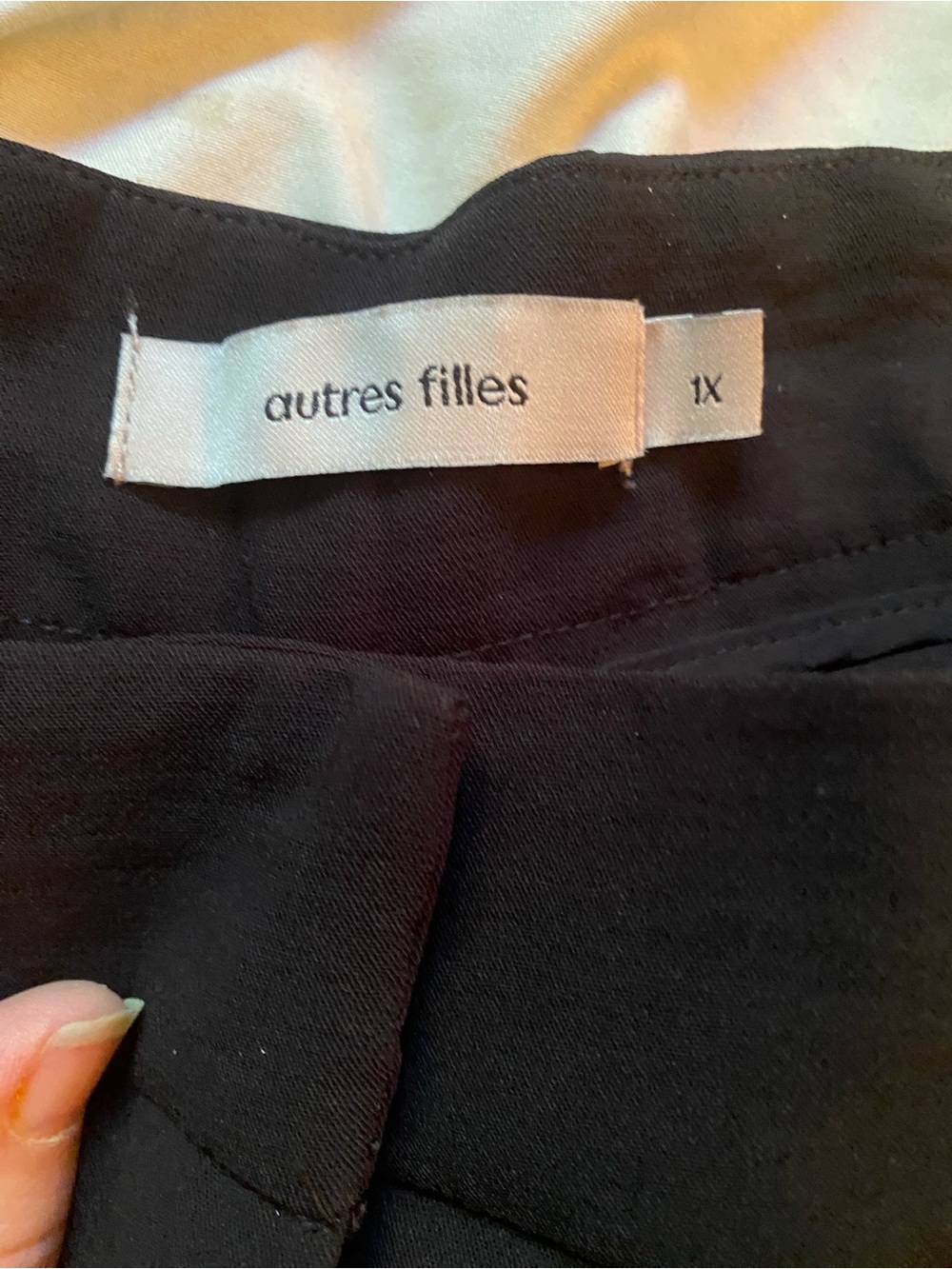 Autres Filles Plus Size 1X Black Wide Leg Dress Pants | Workwear Trouser - Picture 7 of 8